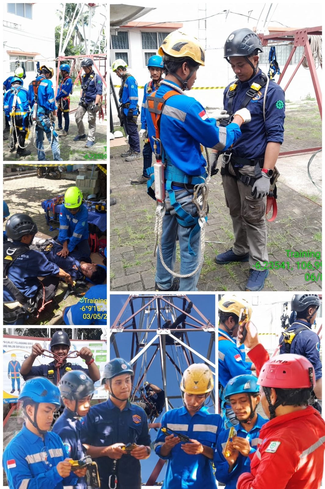 Pelatihan rope access & K3 peserta Sangkuriang Academy